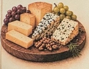 Plateau de fromages de la carte papier de Tocino